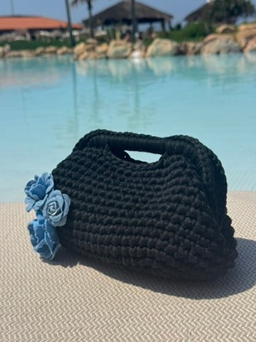 'Denim By The Sea | Sky' Bikini & Clutch Set