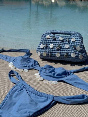 'Waves & Wardrobe' | Bikini and Clutch Set