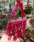 'Reflections - Fuchsia' | Beaded Bag