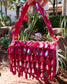 'Reflections - Fuchsia' | Beaded Bag