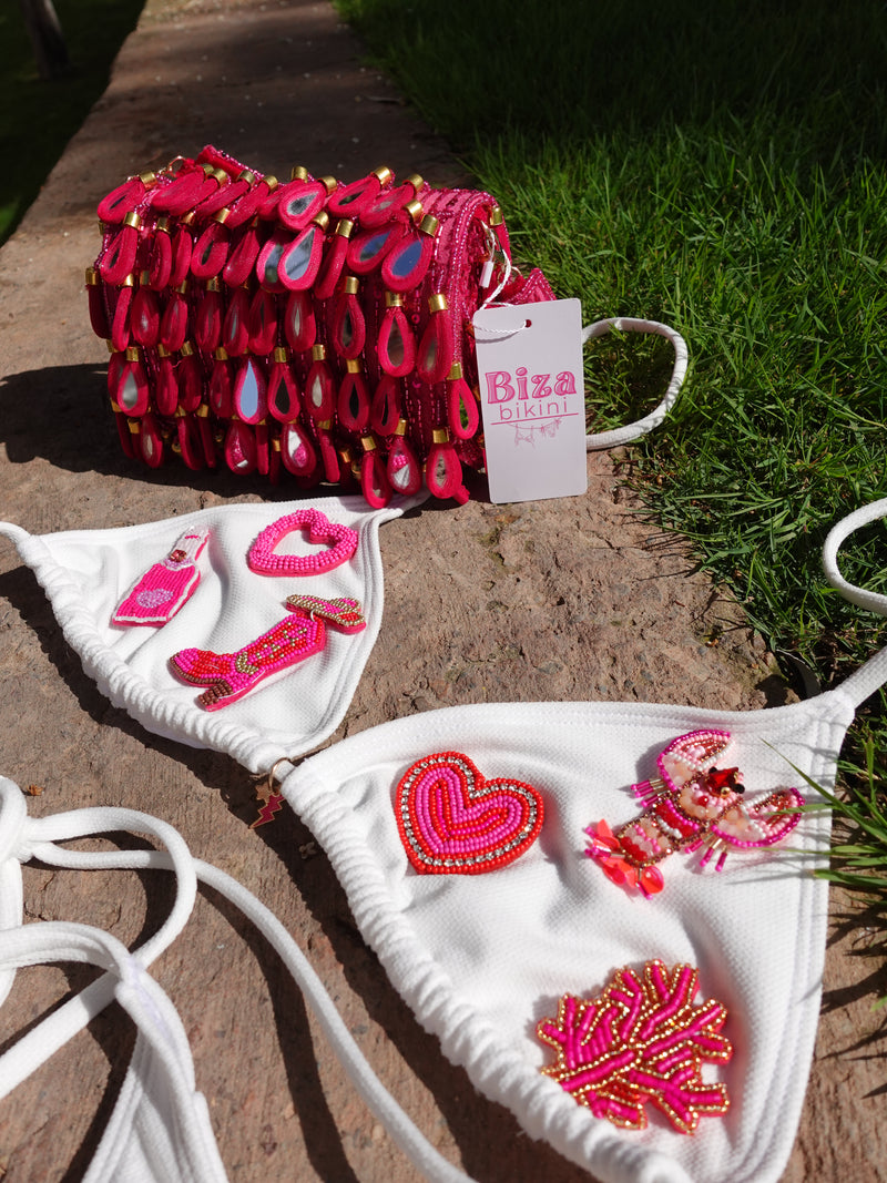 'Barbie coded' | Embellished Bikini Set