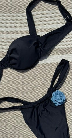 'Denim By The Sea | Sky' Bikini Set