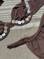 'Mocha Pearl' | Button Bikini Set