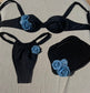 'Denim By The Sea | Sky' Bikini & Clutch Set