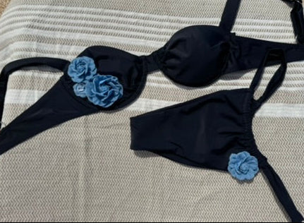 'Denim By The Sea | Sky' Bikini Set