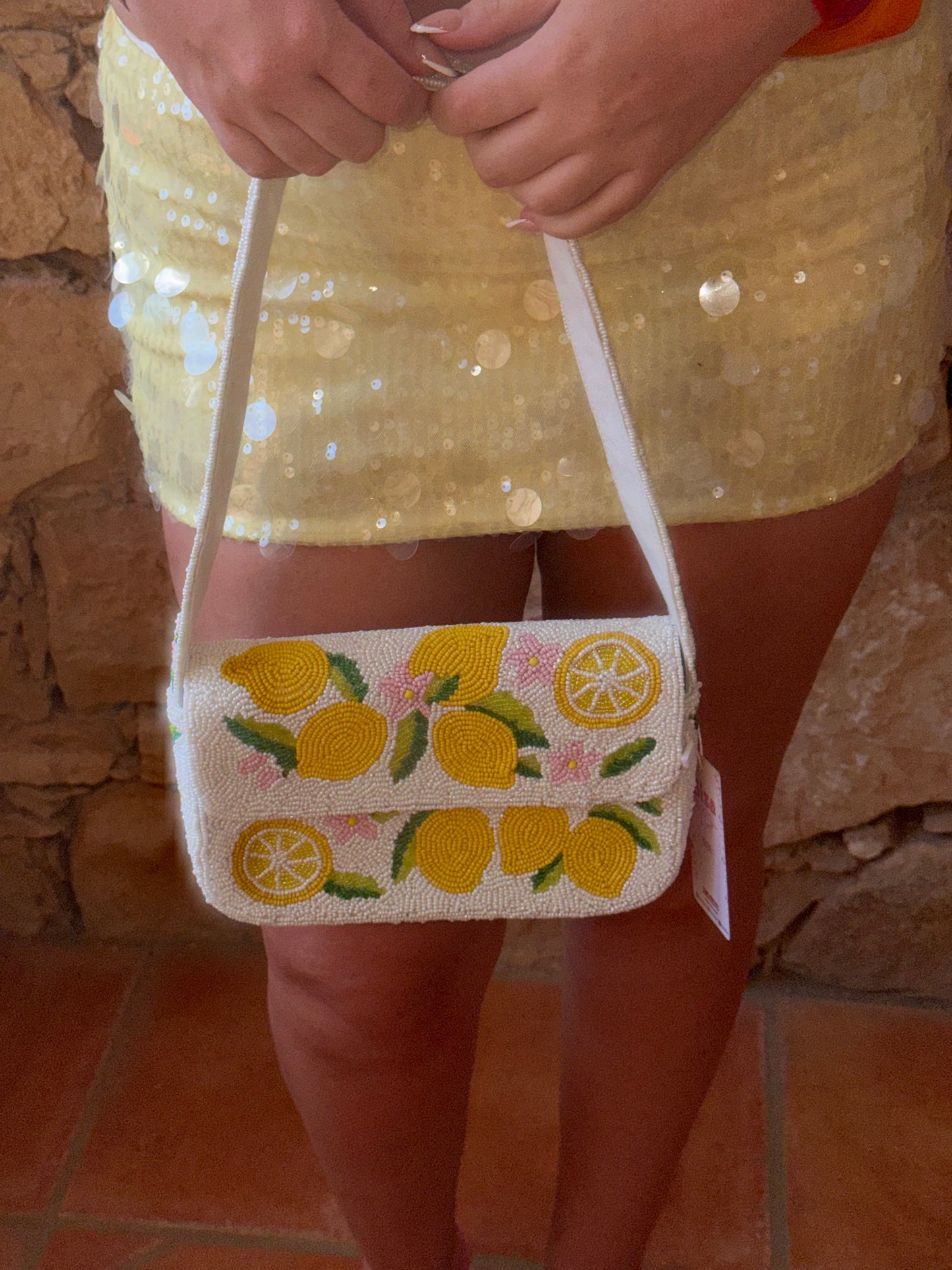 'Limoncito' | Beaded Bag