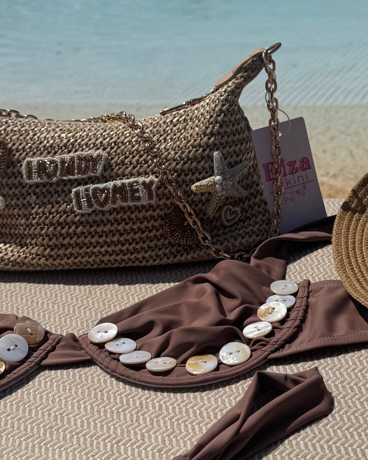 'Shell Yeah Honey' | Bikini & Bag Set