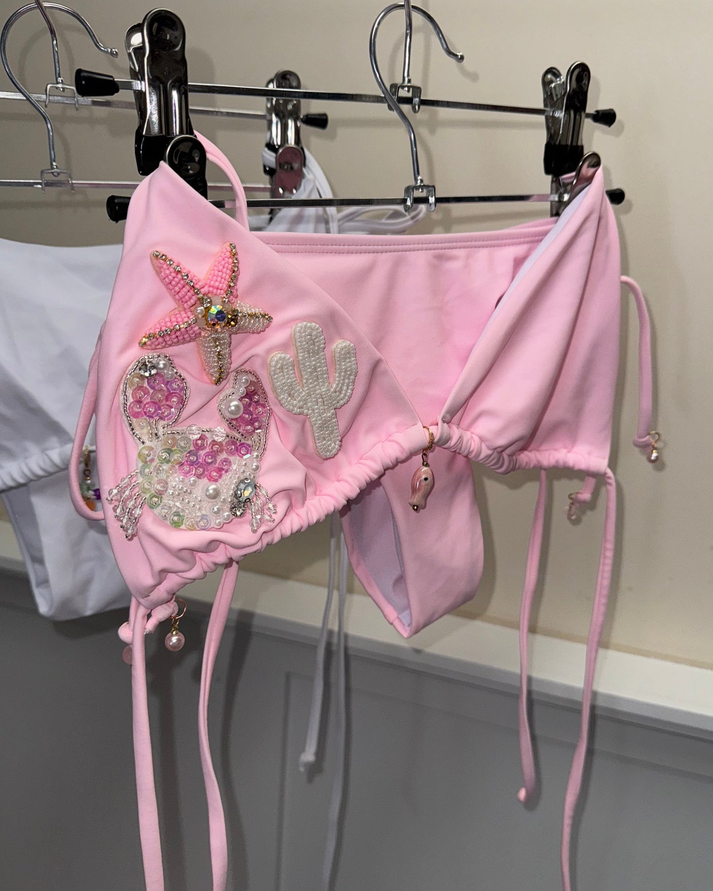 'Pink Sands' | Embellished Bikini Set
