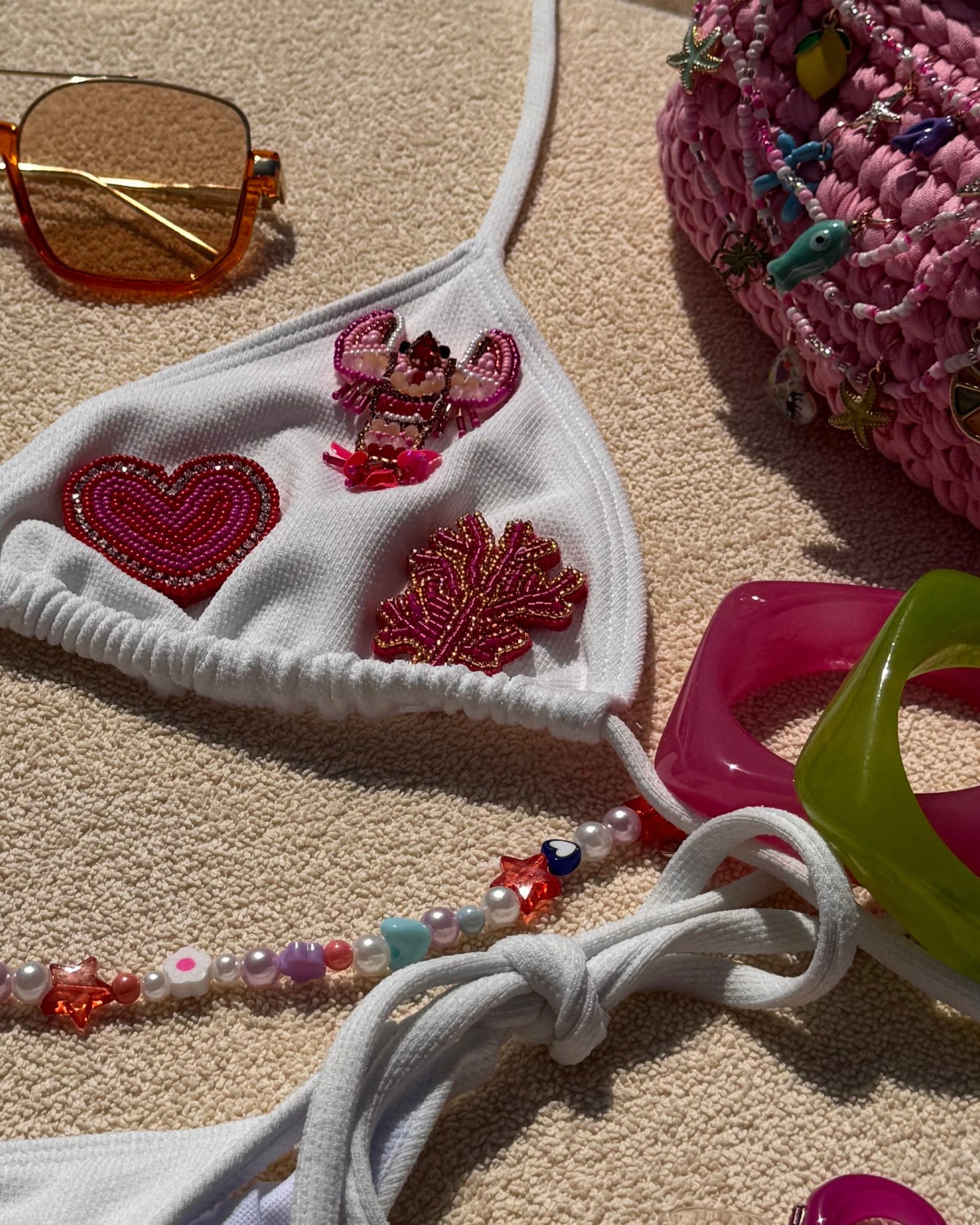 'Barbie coded' | Embellished Bikini Set