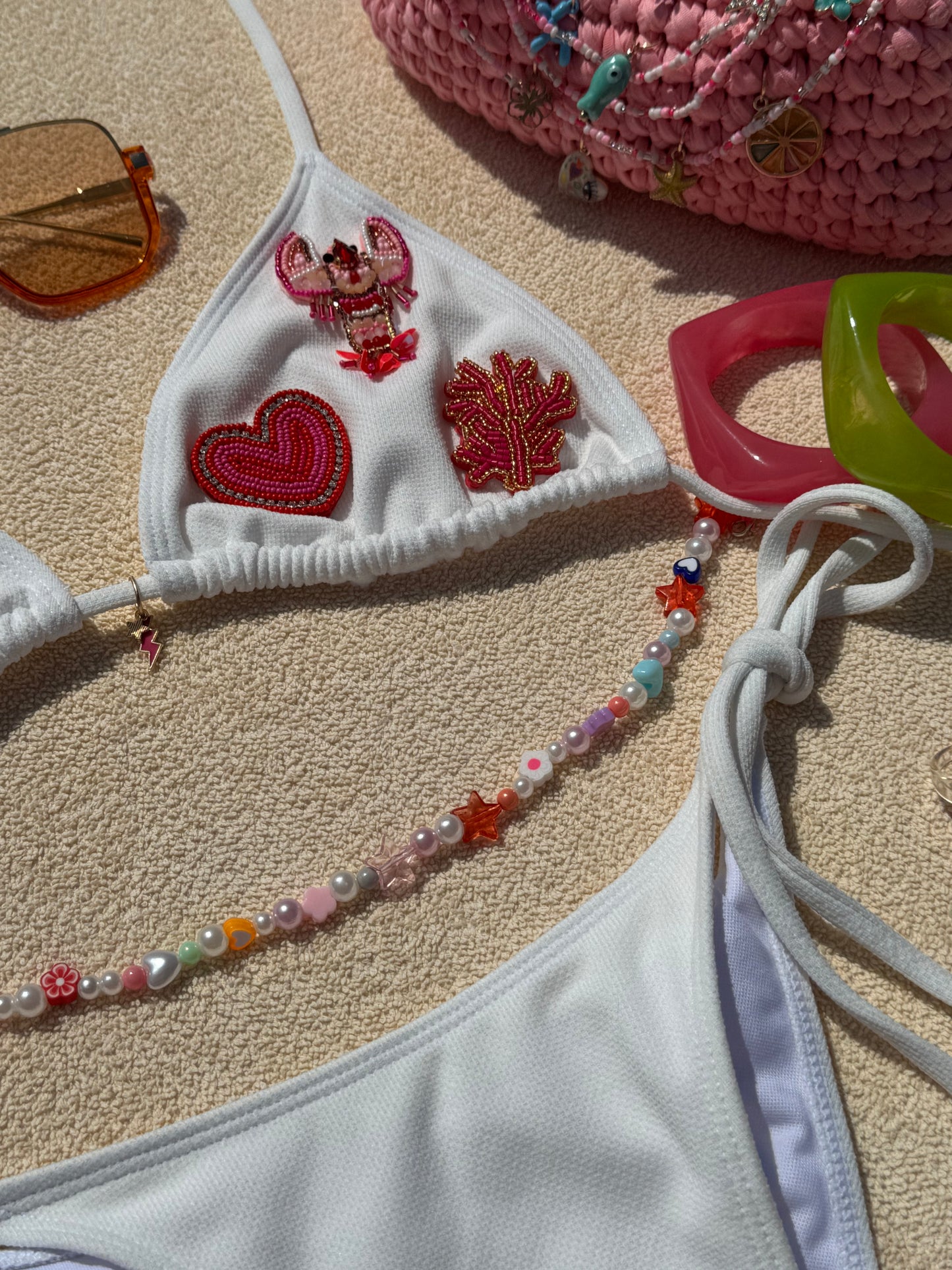 'Barbie coded' | Embellished Bikini Set