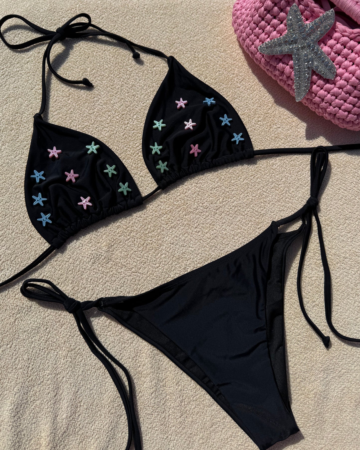 'Sun, Sea & Starfish' | Button Bikini Set