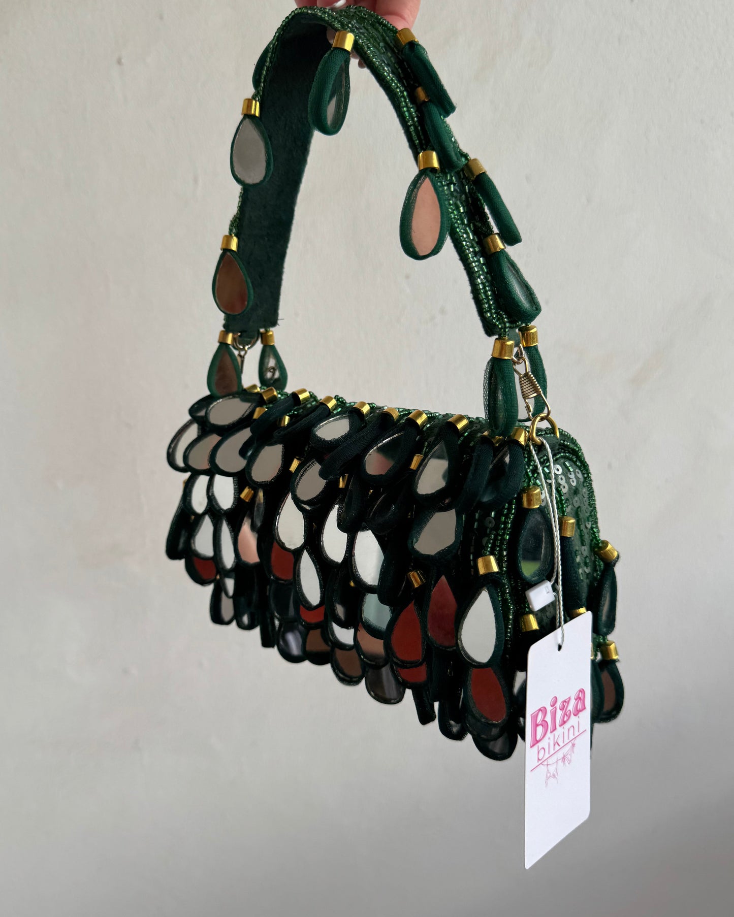 'Reflections - Emerald' | Beaded Bag