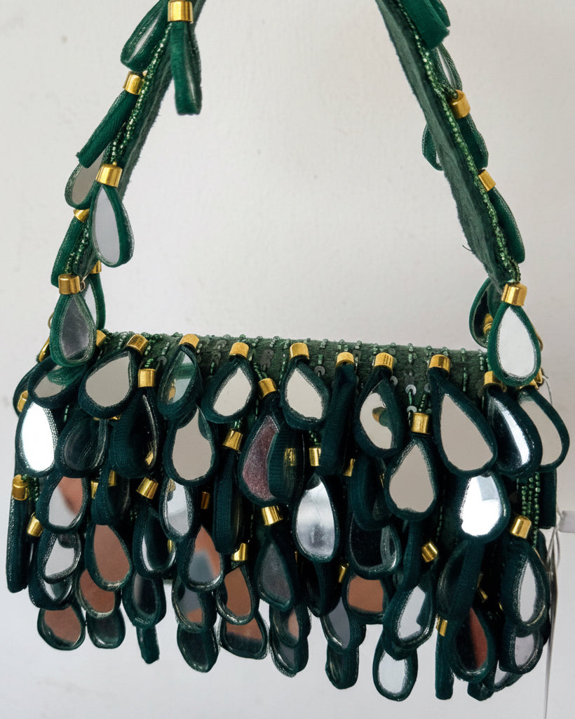 'Reflections - Emerald' | Beaded Bag