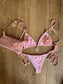 'Floral Rosé' | Bikini & Bag Set